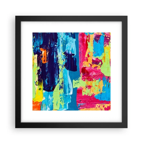 Plagát v čiernom ráme - Život je krásny! - 30x30 cm