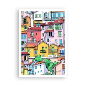 Plagát - Veselé mesto - 70x100 cm