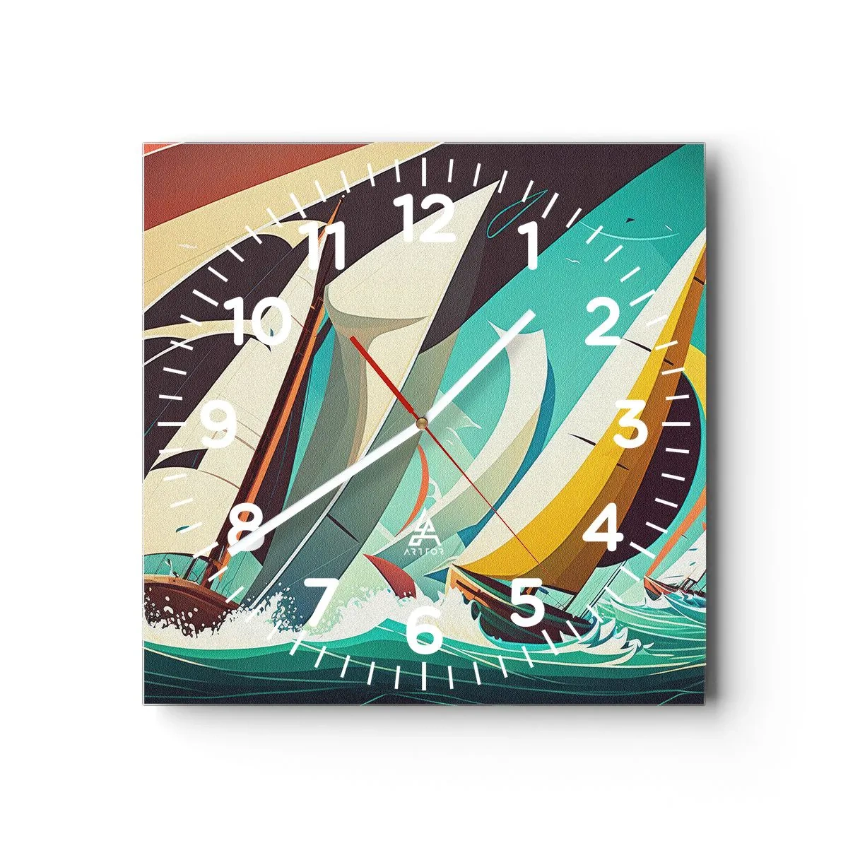 Nástenné hodiny - Ako vychádzať so živlami - 40x40 cm