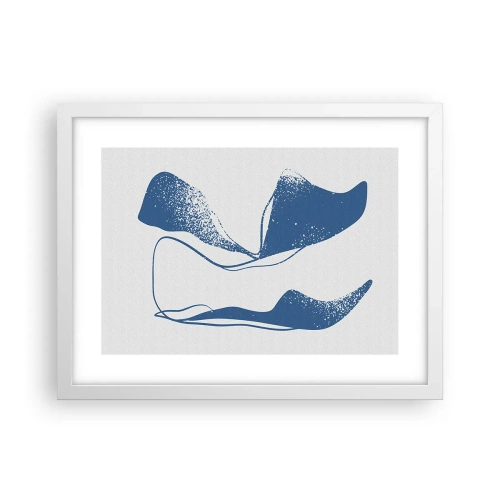 Plagát v bielom ráme - Okrídlená abstrakcia - 40x30 cm
