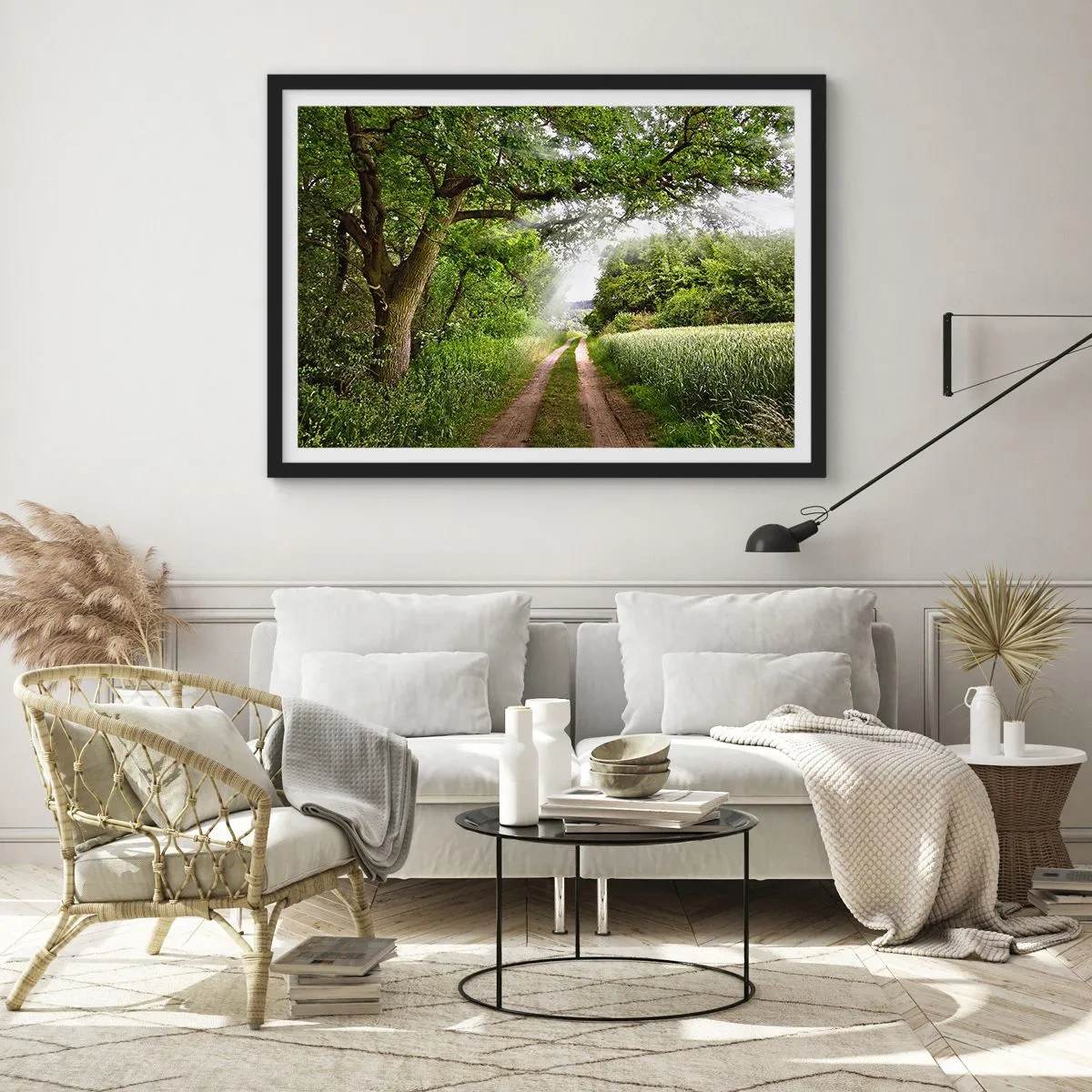 Plagát v čiernom ráme - Et in Arcadia ego - 70x50 cm