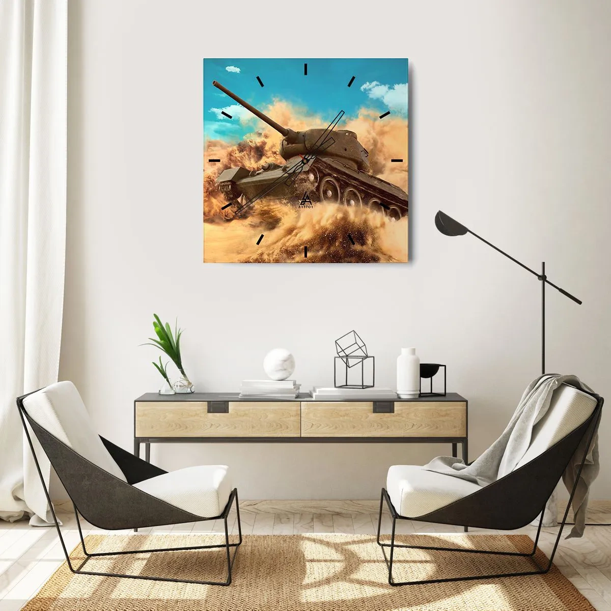 Nástenné hodiny - Nedá sa poraziť - 30x30 cm