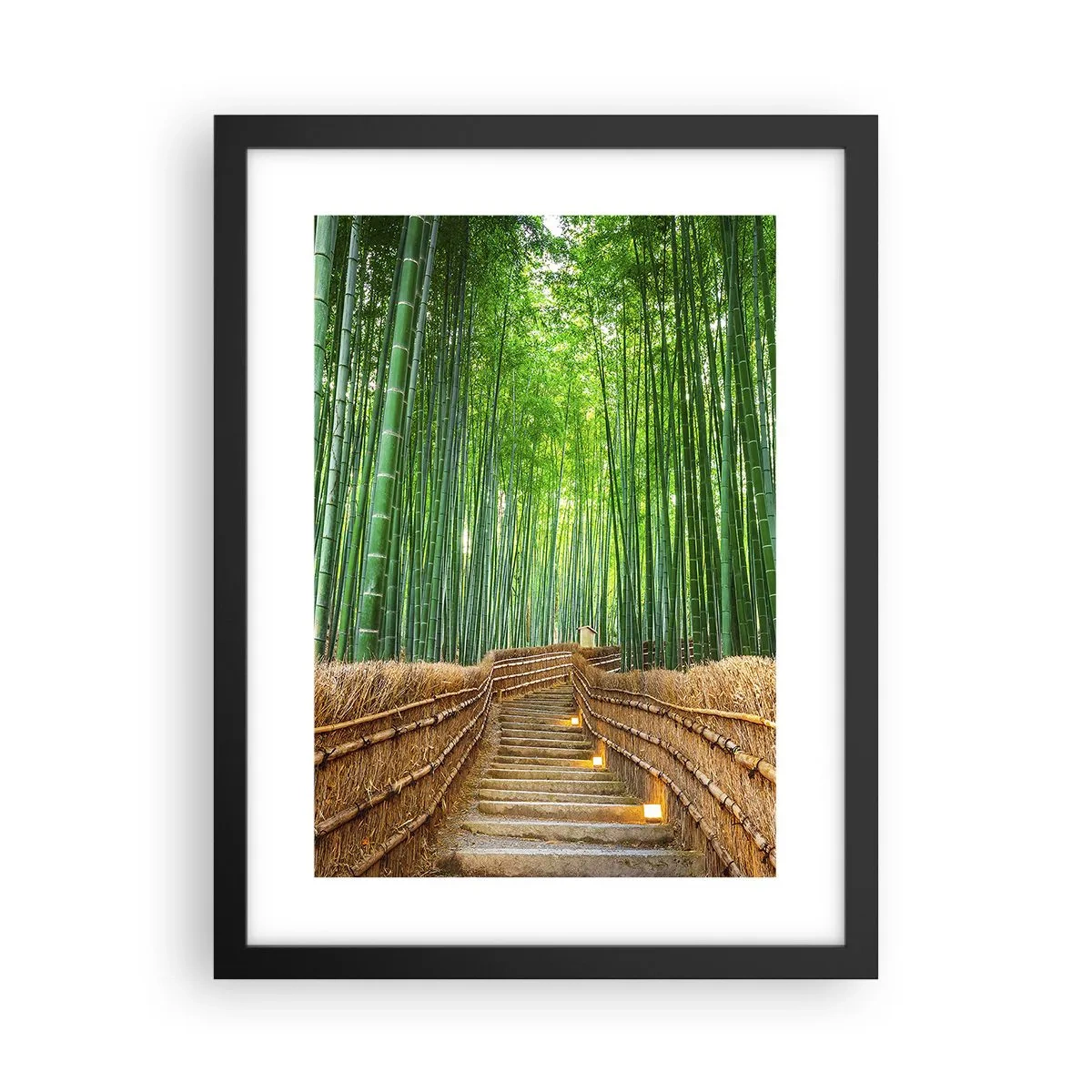 Plagát v čiernom ráme - Esencia ázijskej prírody - 30x40 cm