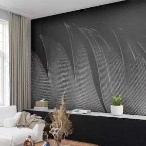 Fototapeta Premium Sand - Perie – nádherná konštrukcia - Pero, Minimalizmus, Ľahkosť - 400x280 cm