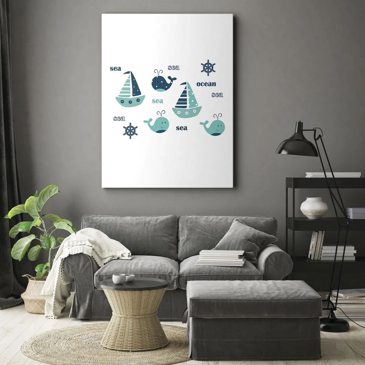 Obraz na plátne - Cez mora a oceány - 50x70 cm