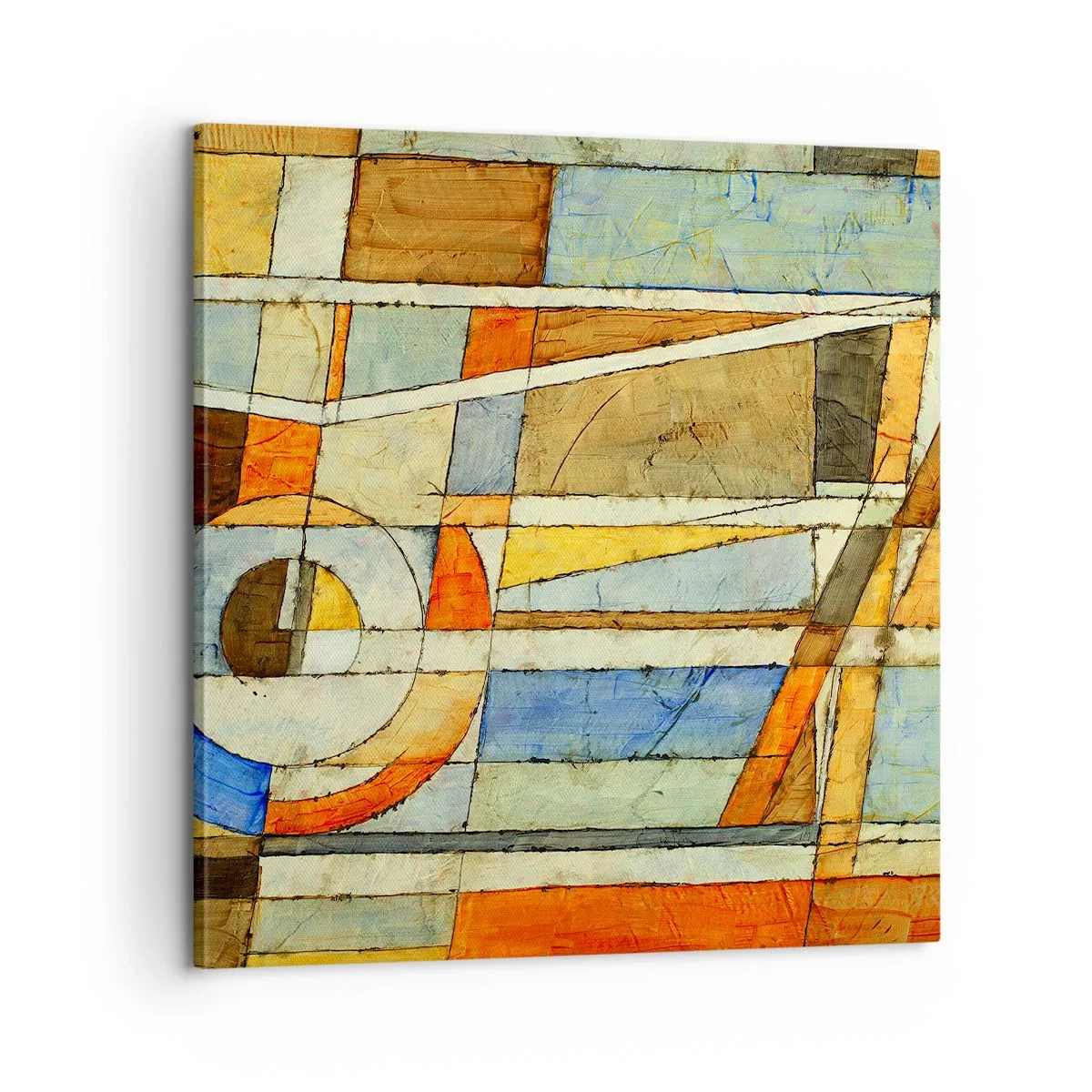 Obraz na plátne - Kubizmus na stavbe - 60x60 cm