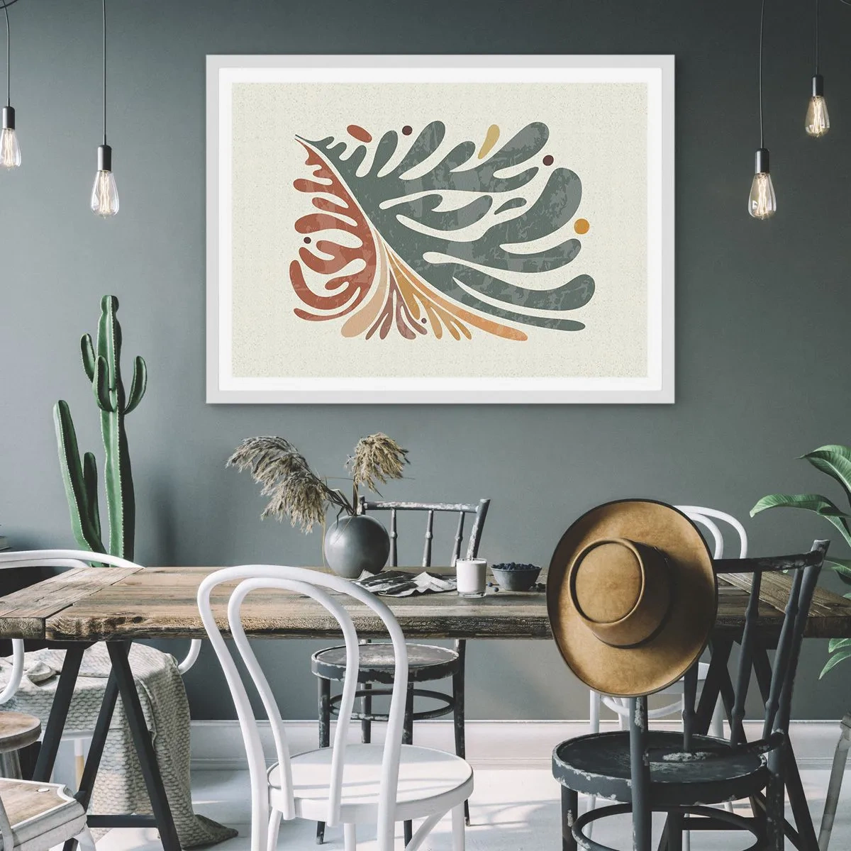 Plagát v bielom ráme - Viacfarebný list - 70x50 cm