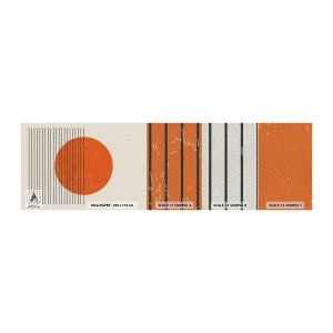 Vzorka fototapety Premium Canvas - Vždy slnko - slnko, Minimalistický, Čiary - 100x30 cm