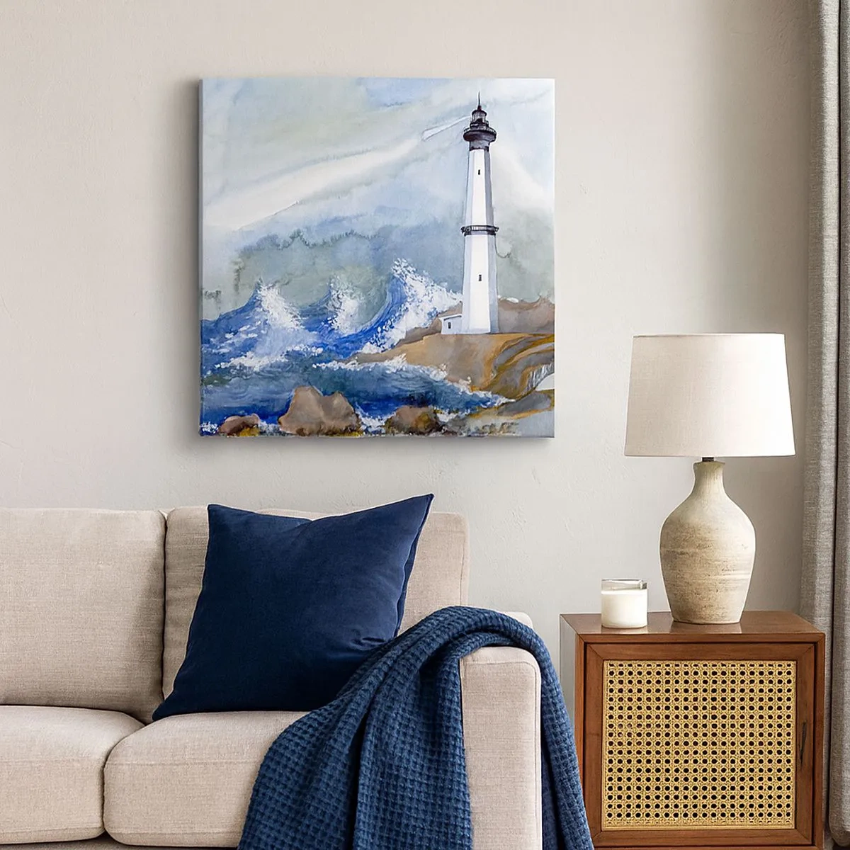 Obraz na plátne - Proti tme a hromobitiu - 30x30 cm