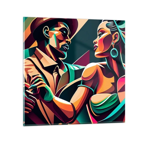 Obraz na skle - V rytme srdca - 50x50 cm