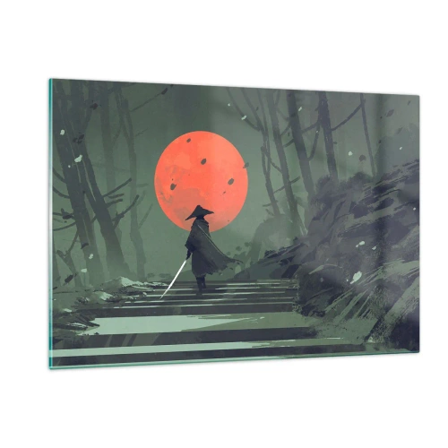 Obraz na skle - Bojovník červeného mesiaca - 120x80 cm
