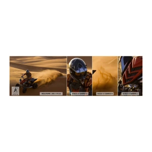 Vzorka Fototapeta Standard Eco - Na vlnách piesku - Quad, Automobilový priemysel, Púšť - 100x30 cm