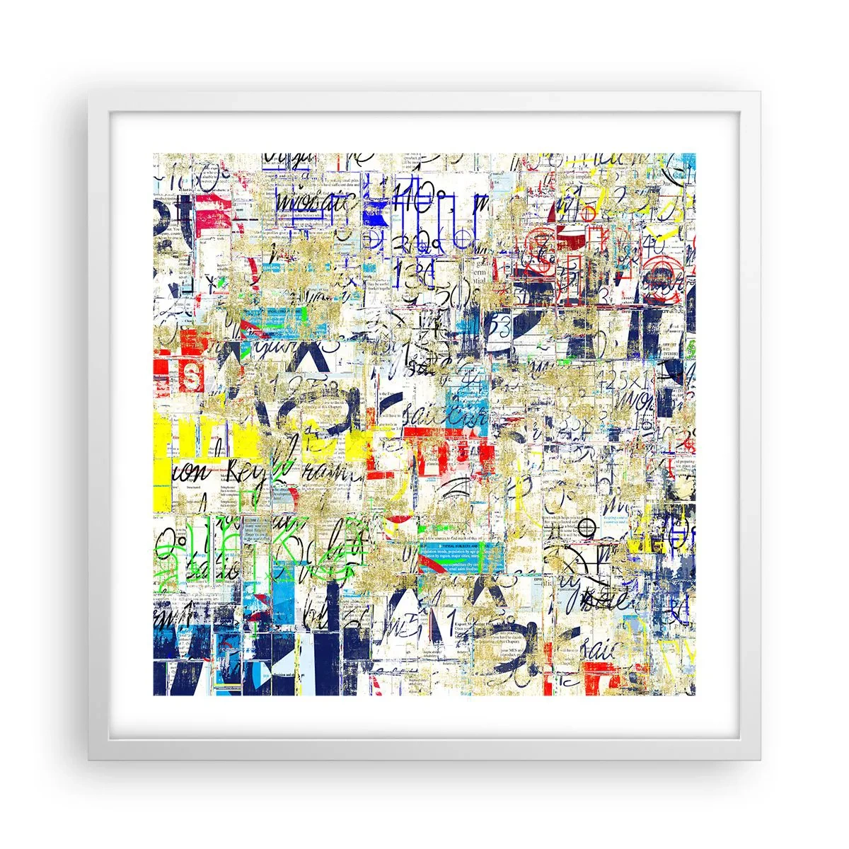 Plagát v bielom ráme - Proste poteší oči - 50x50 cm