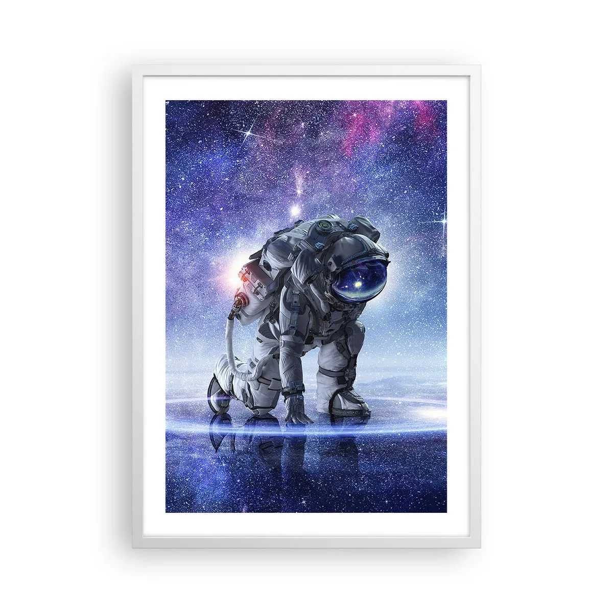 Plagát v bielom ráme - Hviezdne nebo nado mnou - 50x70 cm