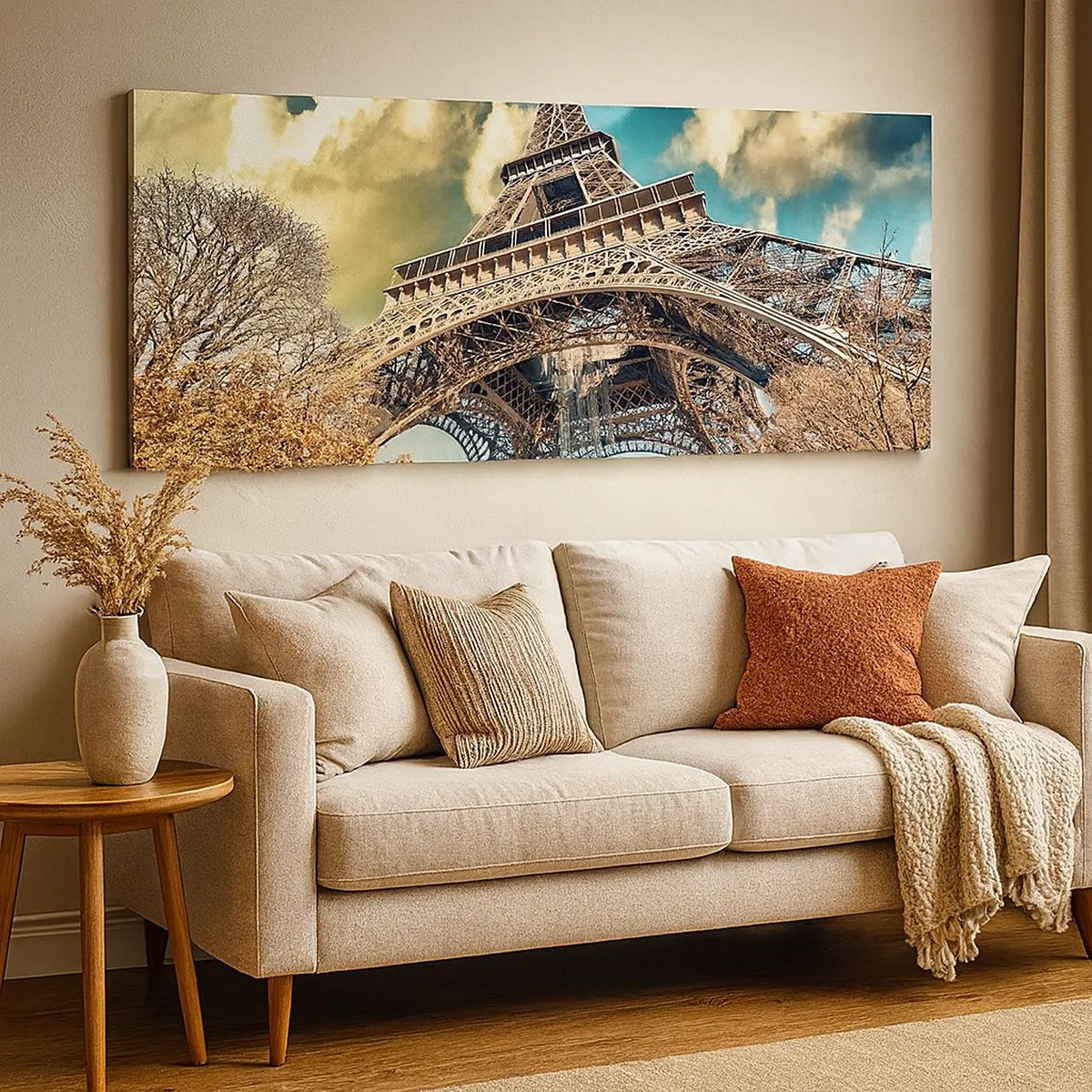 Obraz na plátne - A na jeseň v Paríži… - 100x40 cm