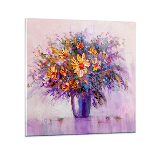 Obraz na skle - Sladko vonia, sladko vyzerá - 60x60 cm