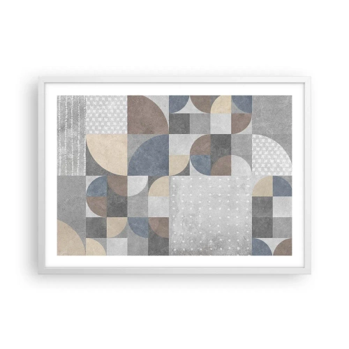 Plagát v bielom ráme - Keramická fantázia - 70x50 cm