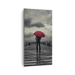 Obraz na plátne - Nevadí, že prší - 65x120 cm