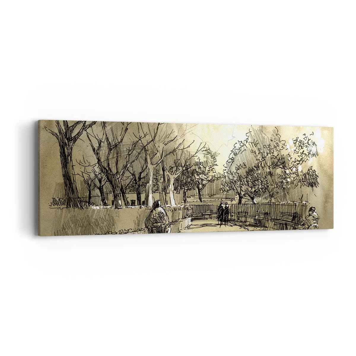 Obraz na plátne - Pierkom zastavený okamih - 90x30 cm