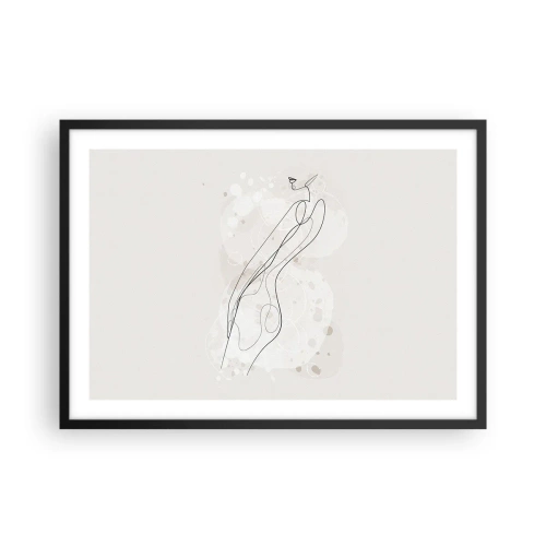 Plagát v čiernom ráme - Zablúdiť pohľadom - 70x50 cm