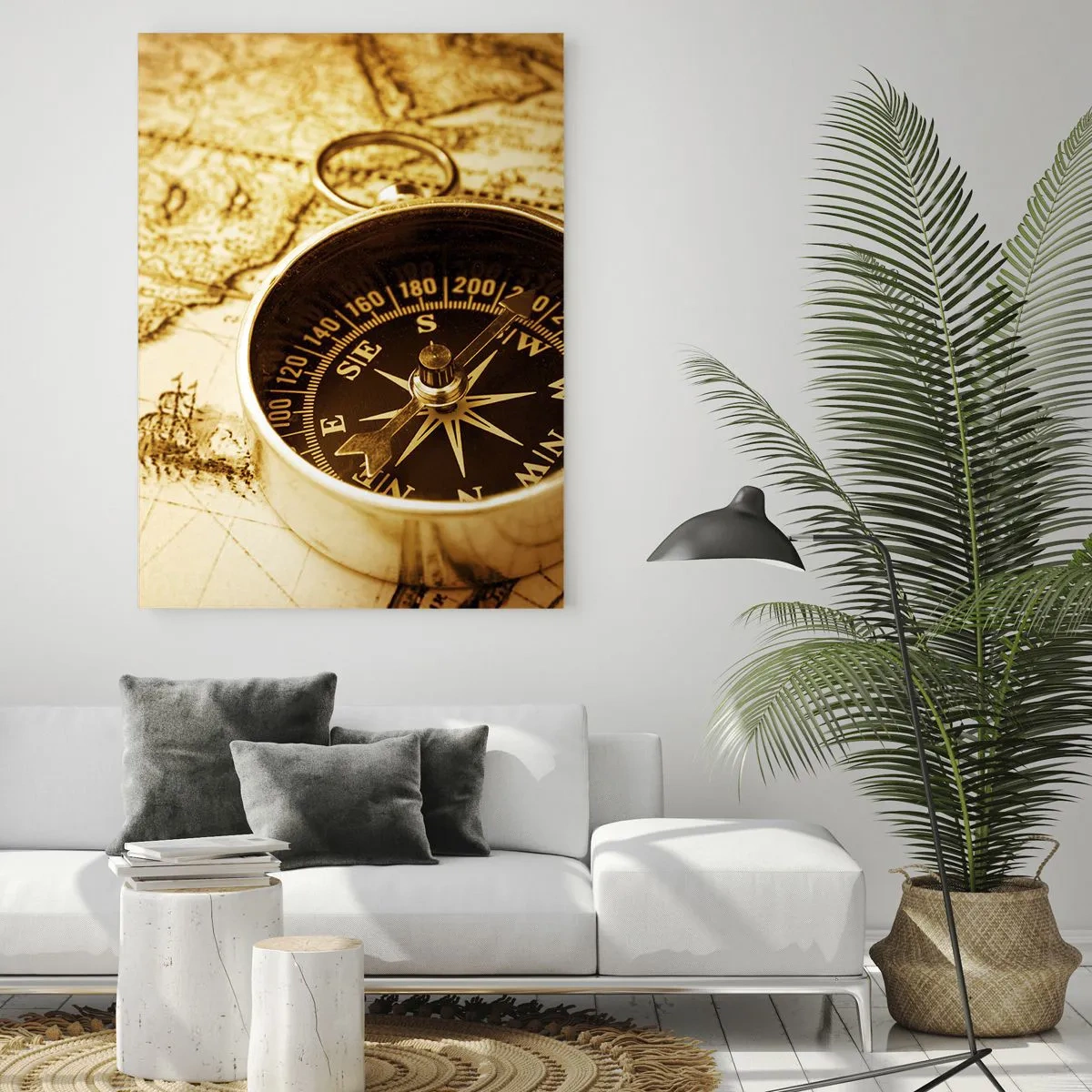 Obraz na skle - Na východ alebo na západ? - 50x70 cm