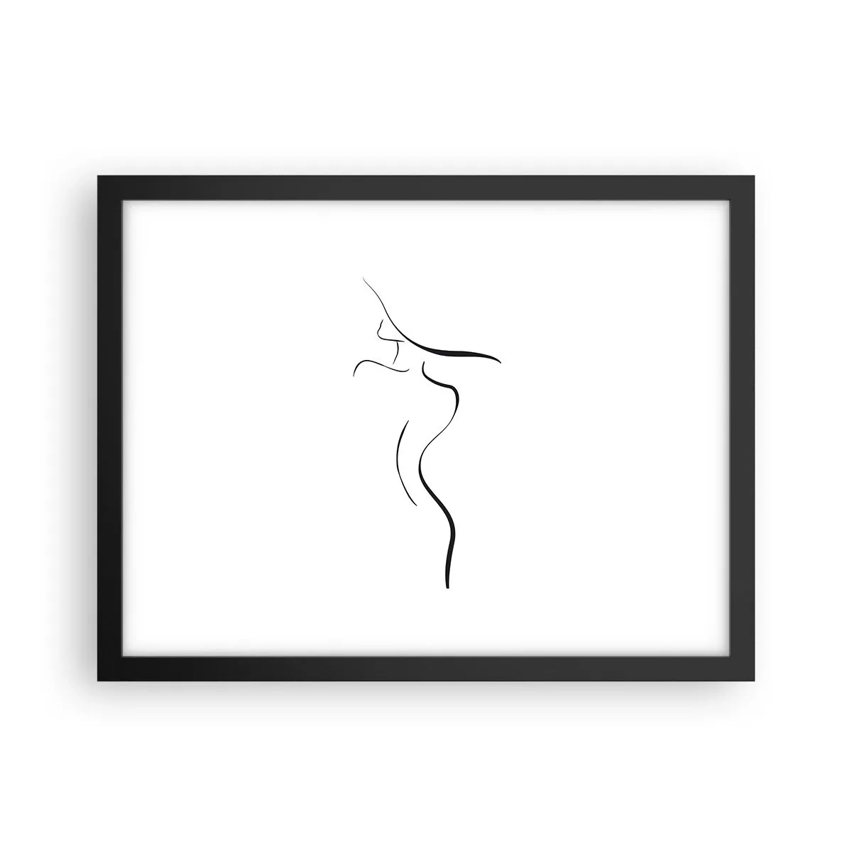 Plagát v čiernom ráme - Nepolapiteľná ako vlna - 40x30 cm