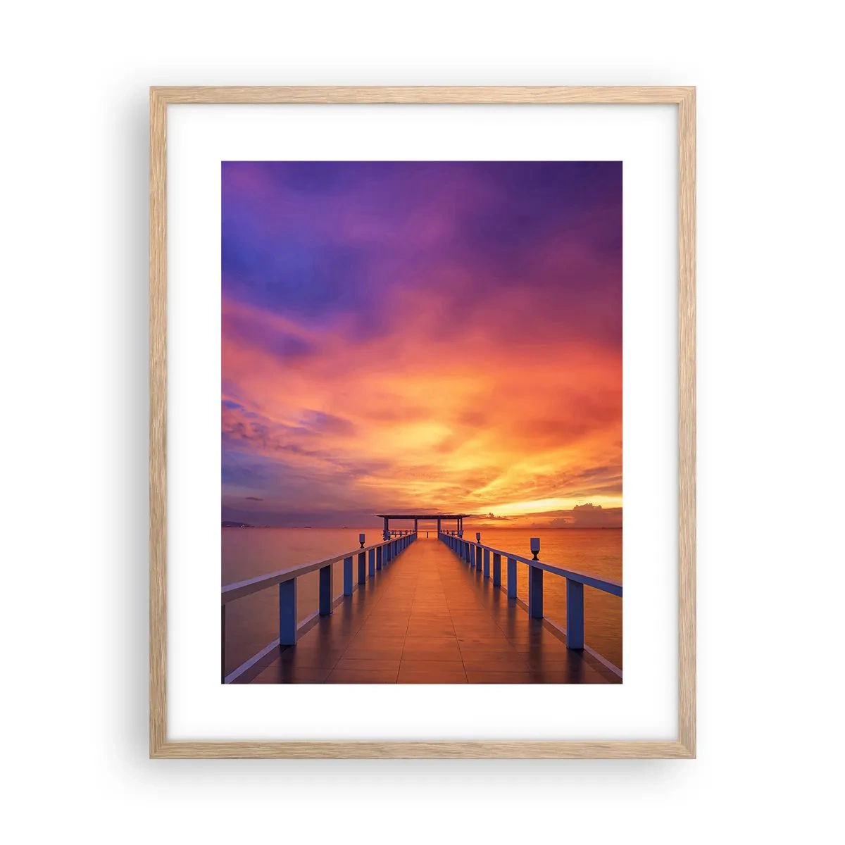 Plagát v ráme zo svetlého duba - Bez konca - 40x50 cm