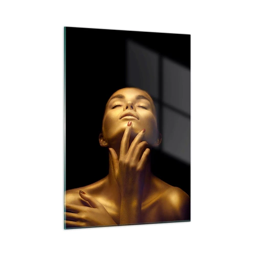 Obraz na skle - Ako zlatý hodváb - 50x70 cm