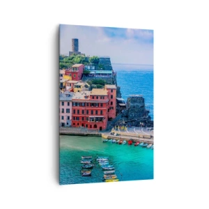 Obraz na plátne - Stredomorské kúzelné mestečko - 80x120 cm