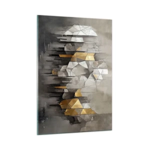 Obraz na skle - Kompozícia z ľadu a svetla - 50x70 cm