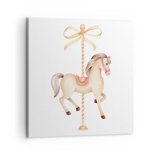 Obraz na plátne - Elegantným klusom - 60x60 cm