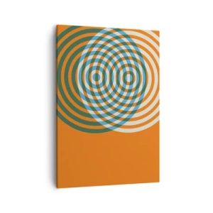 Obraz na plátne - Abstraktná kruhová variácia - 50x70 cm