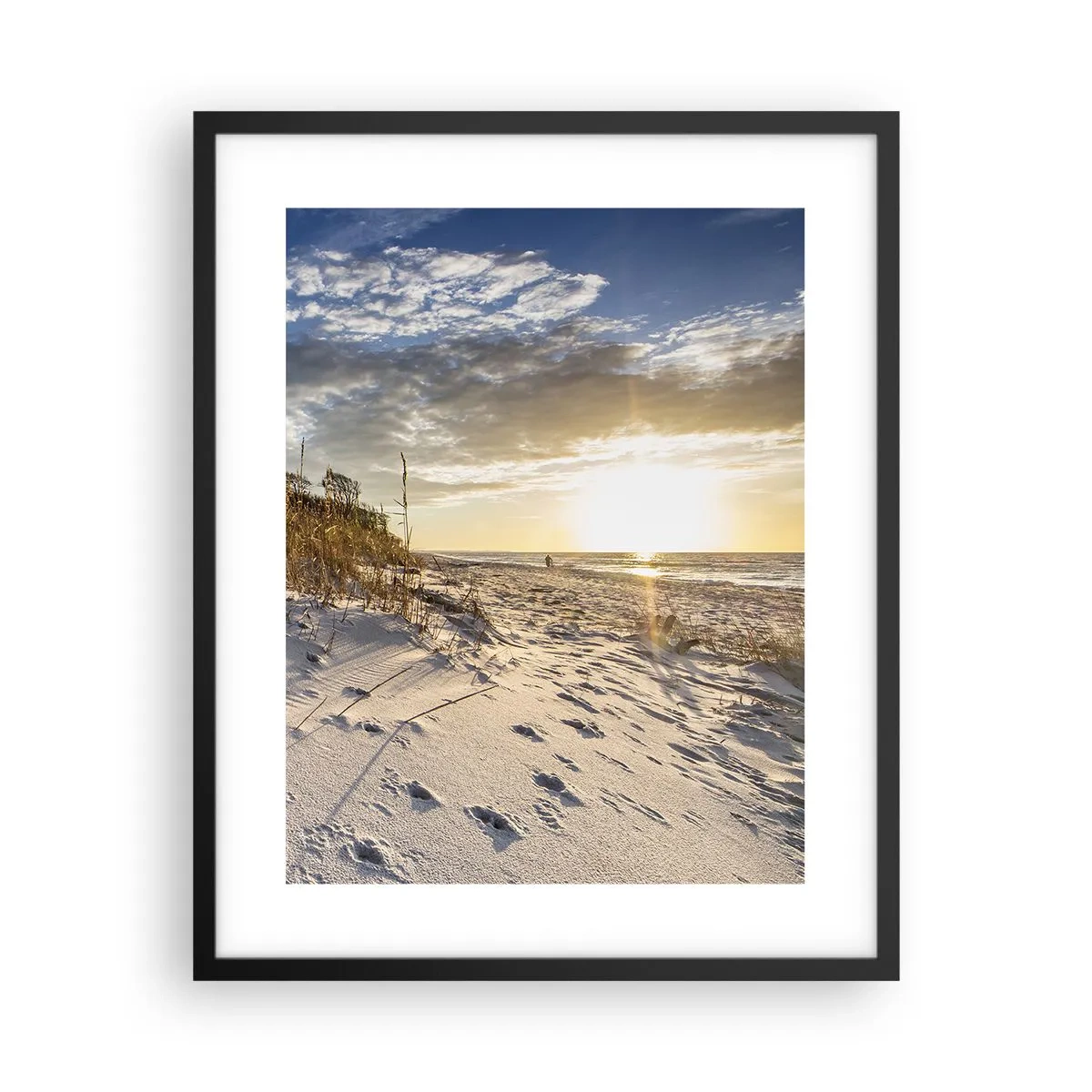 Plagát v čiernom ráme - Pozvánka na prechádzku - 40x50 cm