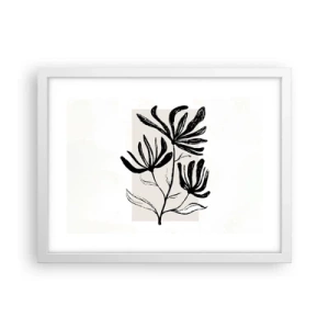 Plagát v bielom ráme - Náčrtok pre herbár - 40x30 cm