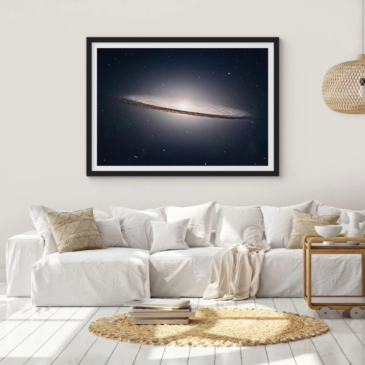 Plagát v čiernom ráme - Kedysi dávno v jednej preďalekej galaxii… - 100x70 cm