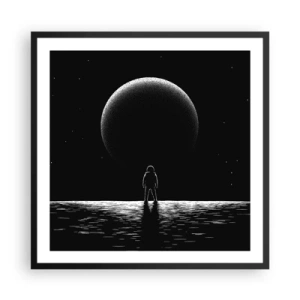 Plagát v čiernom ráme - Tvári v tvár - 60x60 cm