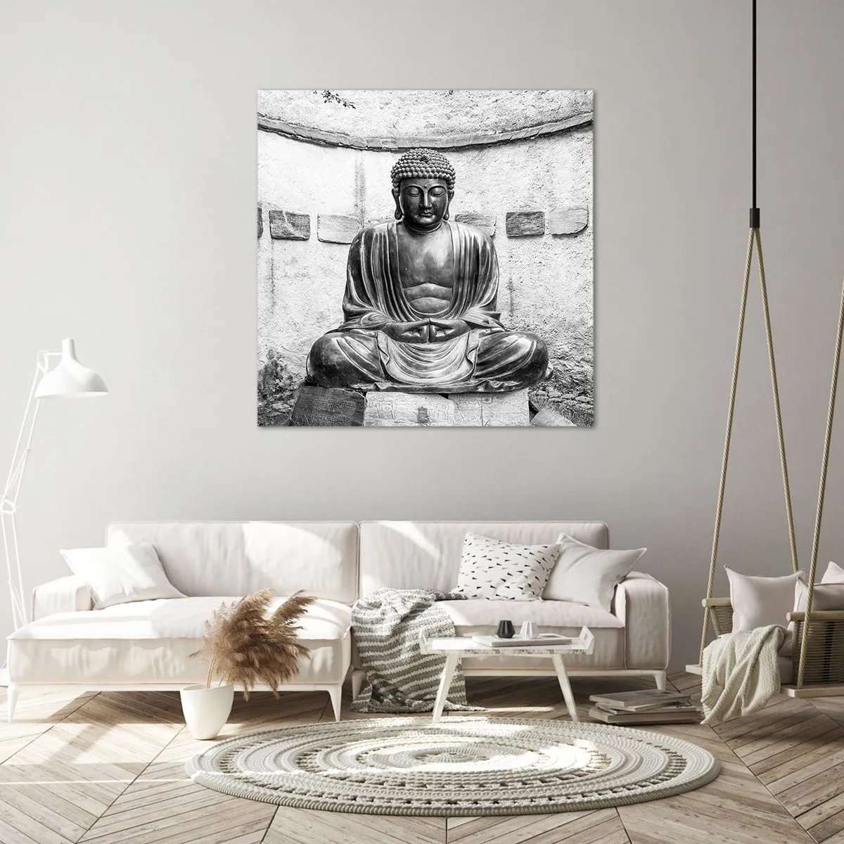 Obraz na plátne - Pri zdroji pokoja - 40x40 cm