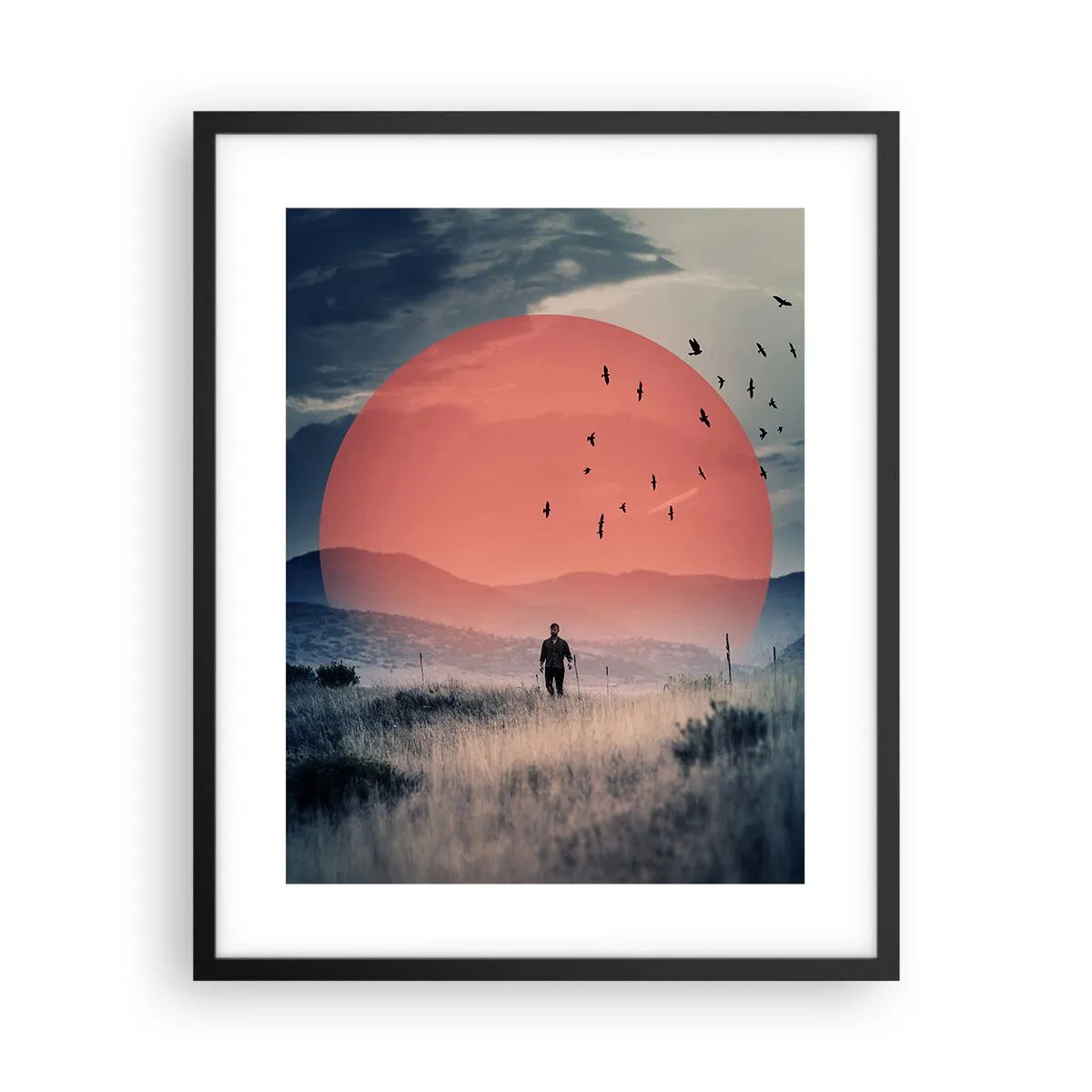 Plagát v čiernom ráme - Vo svojom živle - 40x50 cm