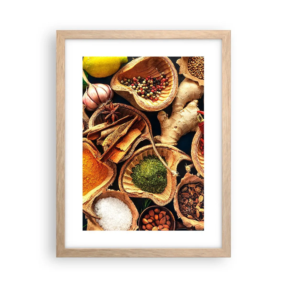 Plagát v ráme zo svetlého duba - Vezmi si, čo chceš - 30x40 cm