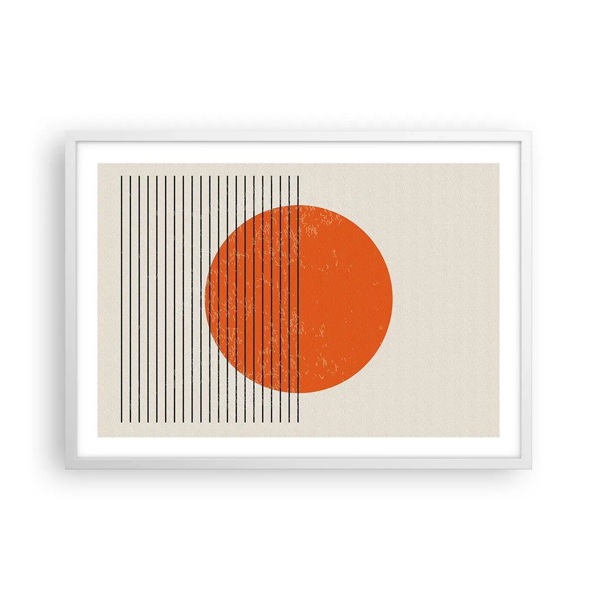Plagát v bielom ráme - Vždy slnko - 70x50 cm