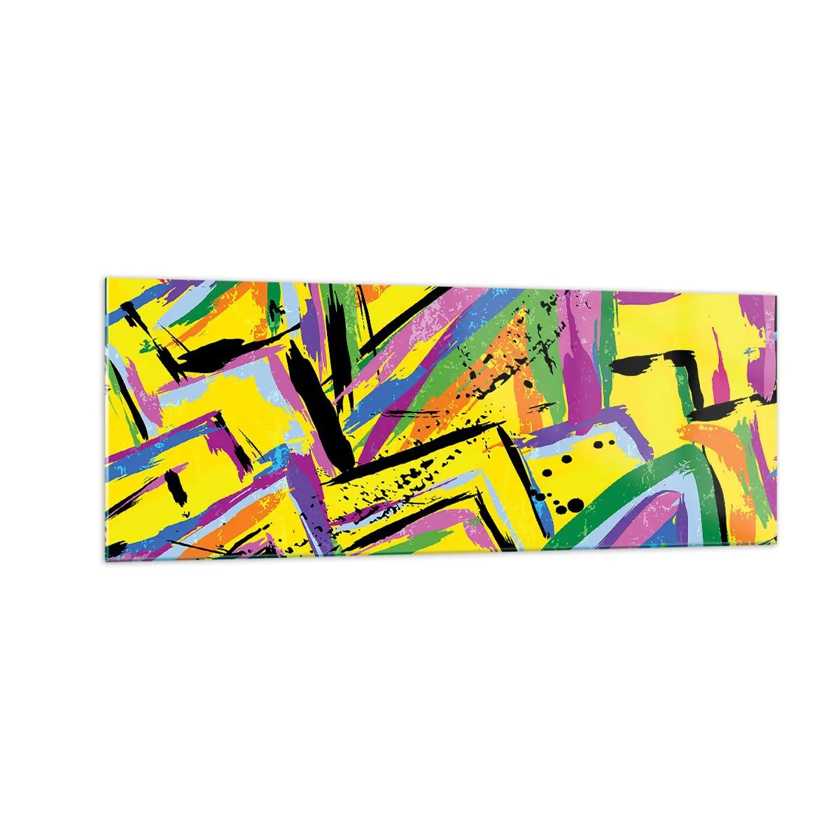 Obraz na skle - Až kričí radosťou - 140x50 cm