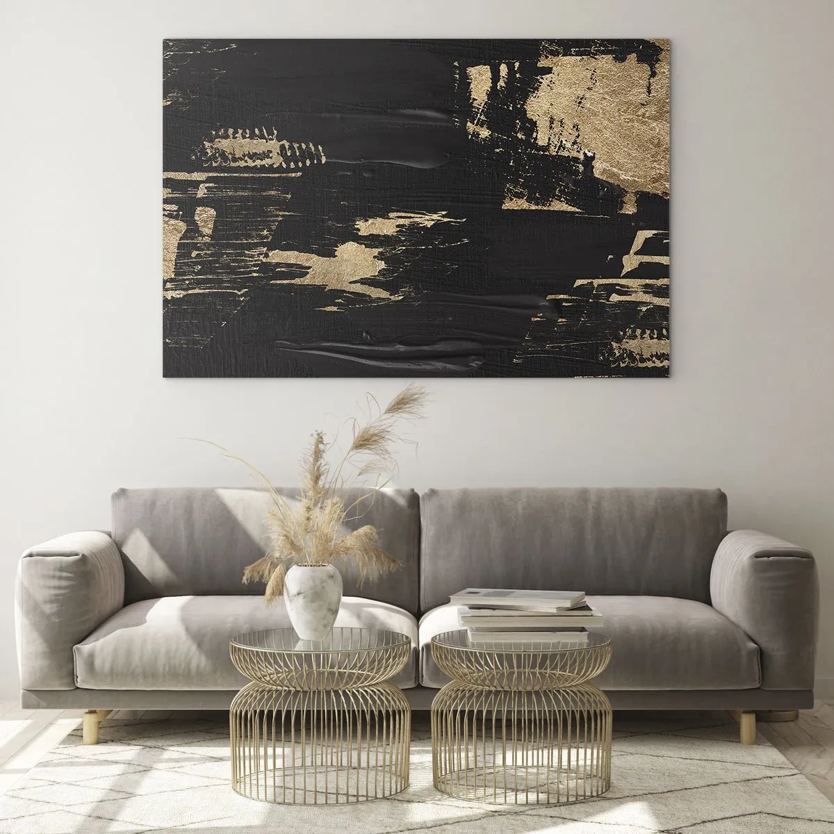 Obraz na skle - Stopa dotyku - 120x80 cm