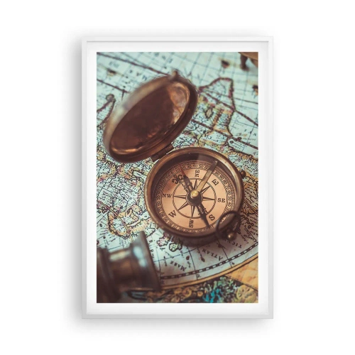 Plagát v bielom ráme - Pre dobrodruha - 61x91 cm