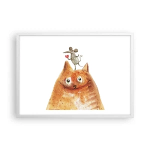 Plagát v bielom ráme - Paradoxy lásky - 70x50 cm