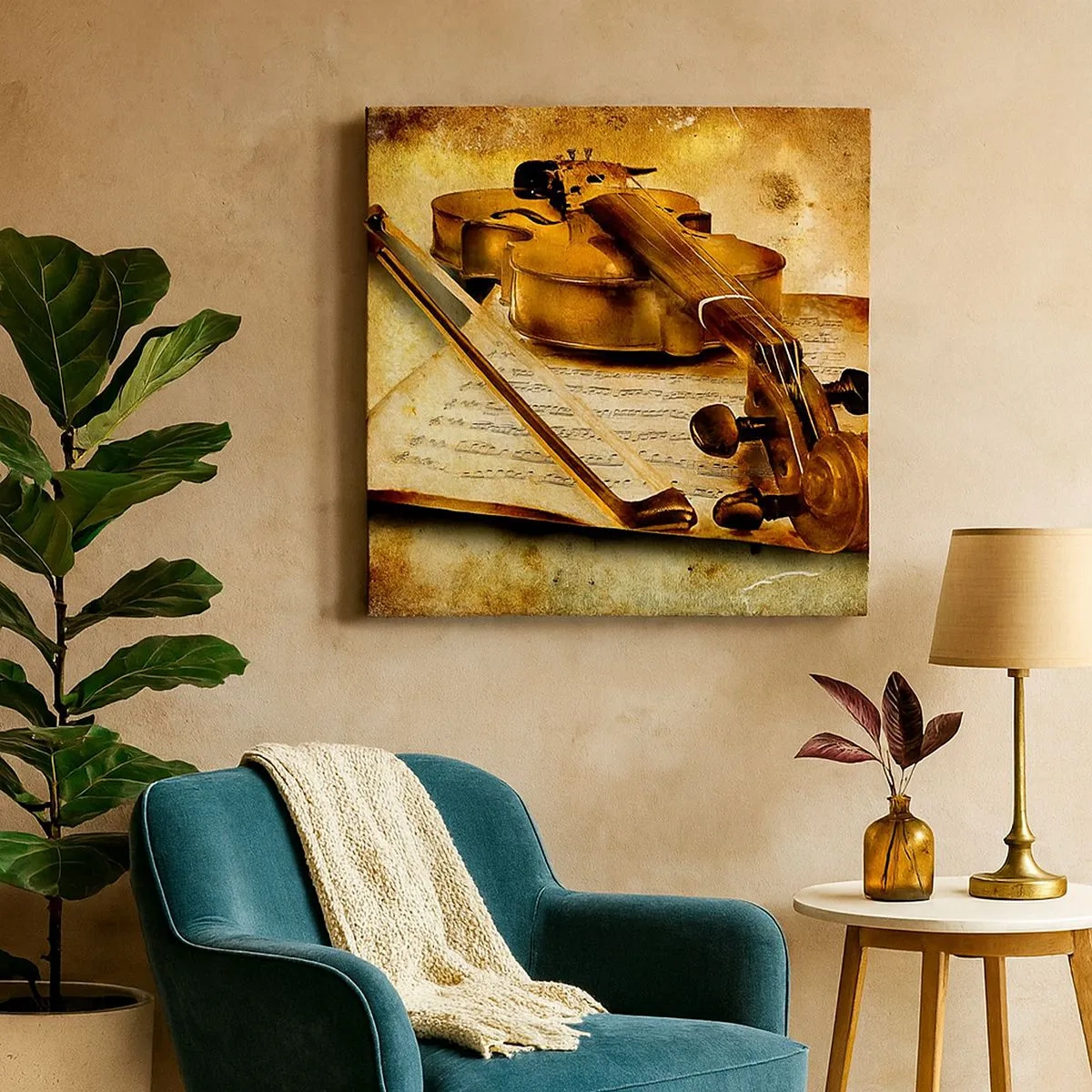 Obraz na plátne - Okamžite potrebný virtuóz - 30x30 cm