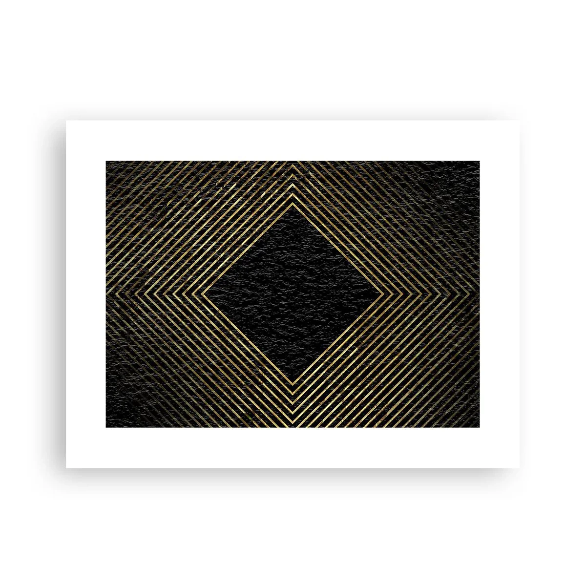 Plagát - Geometria v štýle glamour - 40x30 cm