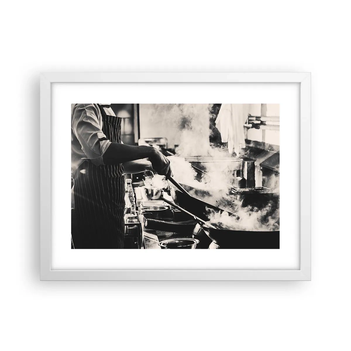 Plagát v bielom ráme - Alchýmia chutí - 40x30 cm