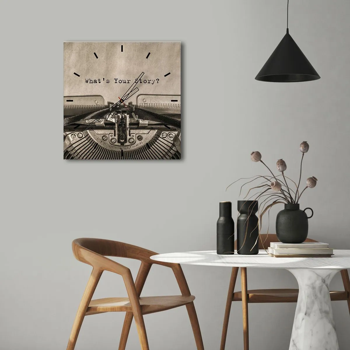 Nástenné hodiny - Povedz mi - 30x30 cm