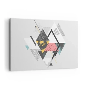 Obraz na plátne - Variácie na trojuholník a kosoštvorec - 100x70 cm