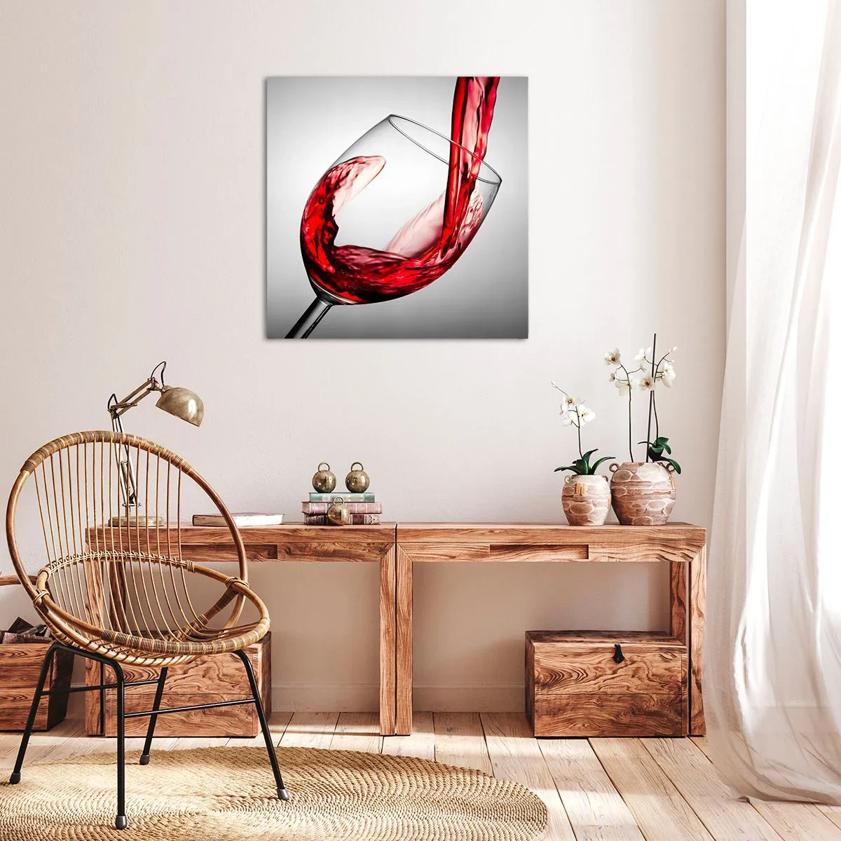 Obraz na plátne - Farba - pohyb - zvuk - 40x40 cm